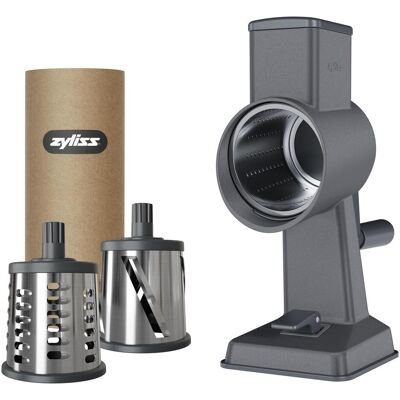 Zyliss Gourmet Trommelreibe Set, Küchenreibe, Grau Zyliss Gourmet Trommelreibe Set, Küchenreibe, Grau