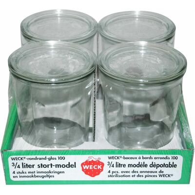 Weck Sturzform, Einmachgläser, Transparent Weck Sturzform, Einmachgläser, Transparent