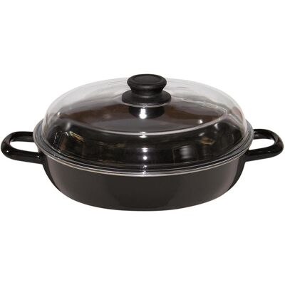 Riess 0058-22, Pfanne + Kochtopf, Transparent, Schwarz Riess 0058-22, Pfanne + Kochtopf, Transparent, Schwarz