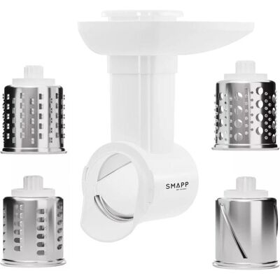 Smapp Szatkownica do maszynki, Zubehör Mixen + Schneiden, Weiss, Silber Smapp Szatkownica do maszynki, Zubehör Mixen + Schneiden, Weiss, Silber
