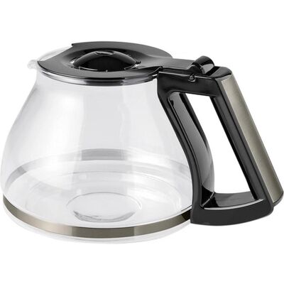 Melitta Glaskanne für die AromaFresh RWT Kaffeemaschine, schwarz mit Edelstahl, Zubehör Kaffeemaschinen, Grau Melitta Glaskanne für die AromaFresh RWT Kaffeemaschine, schwarz mit Edelstahl, Zubehör Kaffeemaschinen, Grau