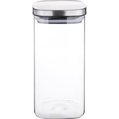 Weis Vorratsdose Glas rechteckig 1500 ml, Vorratsbehälter, Transparent Weis Vorratsdose Glas rechteckig 1500 ml, Vorratsbehälter, Transparent