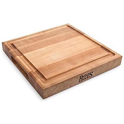 John Boos Blocks Chefs hakblok met sapgeul 30,5 x 30,5 cm esdoornhout, Schneidebrett, Braun John Boos Blocks Chefs hakblok met sapgeul 30,5 x 30,5 cm esdoornhout, Schneidebrett, Braun