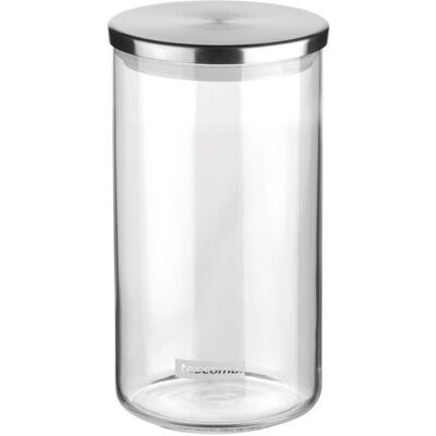 Tescoma Lebensmitteldose MONTI 0.8 l, Vorratsbehälter, Transparent, Silber Tescoma Lebensmitteldose MONTI 0.8 l, Vorratsbehälter, Transparent, Silber