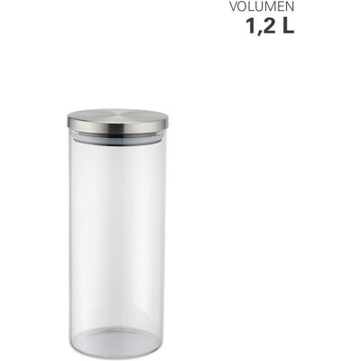 Weis Vorratsdose 1,2 Liter, Vorratsbehälter, Transparent Weis Vorratsdose 1,2 Liter, Vorratsbehälter, Transparent
