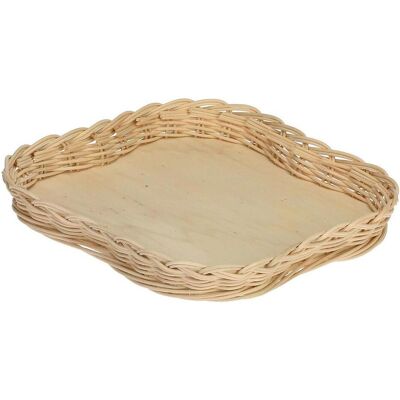 La Porcellana Bianca, Serviergeschirr, MIDOLLINO Snack Tablett Korb aus Weide La Porcellana Bianca, Serviergeschirr, MIDOLLINO Snack Tablett Korb aus Weide