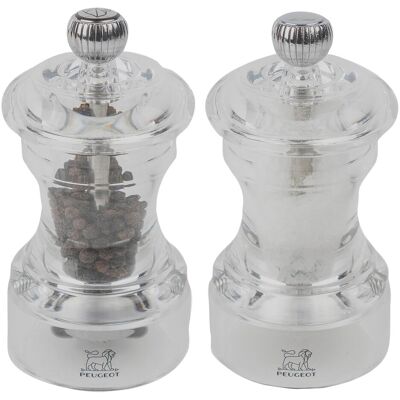 Peugeot Bistro Pfeffer- und Salzmühle Z 10 cm Duo ACRYL, Pfeffermühle + Salzmühle, Transparent Peugeot Bistro Pfeffer- und Salzmühle Z 10 cm Duo ACRYL, Pfeffermühle + Salzmühle, Transparent
