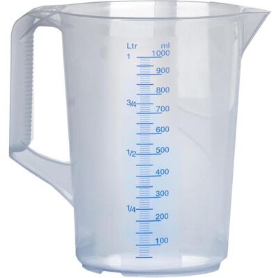 WACA Messkanne - 1000 ml - Melamin - Spülmaschinenfest - Measuring cup WACA Messkanne - 1000 ml - Melamin - Spülmaschinenfest - Measuring cup
