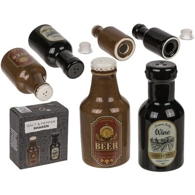 Magni Salz- und Pfefferstreuer 2er Set Bier und Wein, Pfeffermühle + Salzmühle, Braun Magni Salz- und Pfefferstreuer 2er Set Bier und Wein, Pfeffermühle + Salzmühle, Braun