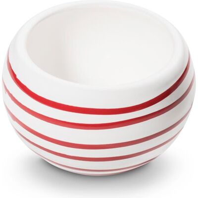 Gmundner Keramik Rotgeflammt, Unterteil Zuckerdose Cup, Vorratsbehälter, Rot, Weiss Gmundner Keramik Rotgeflammt, Unterteil Zuckerdose Cup, Vorratsbehälter, Rot, Weiss