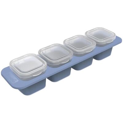 Rotho Mini-Gefrierbehälter-Set Domino, Vorratsbehälter, Blau, Transparent Rotho Mini-Gefrierbehälter-Set Domino, Vorratsbehälter, Blau, Transparent