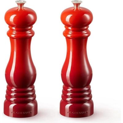 Le Creuset Set Kirschrot, Pfeffermühle + Salzmühle, Rot Le Creuset Set Kirschrot, Pfeffermühle + Salzmühle, Rot