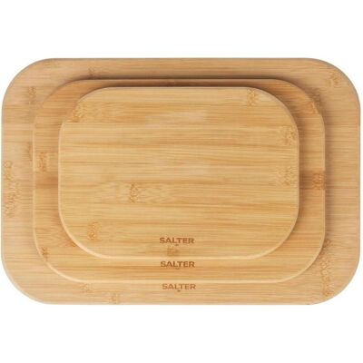 Salter BW14107 Simple Prep Bamboo Chopping Board Set, Schneidebrett, Braun Salter BW14107 Simple Prep Bamboo Chopping Board Set, Schneidebrett, Braun
