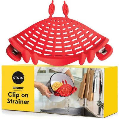 Ototo OT064 Nudelsieb Krabbe, Küchensieb, Rot Ototo OT064 Nudelsieb Krabbe, Küchensieb, Rot