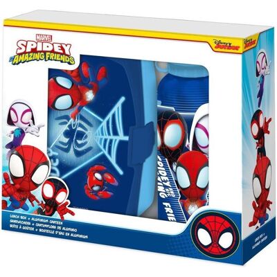 Kids Licensing Marvel Spidey the Amazing Friends Aluminium bottle + lunch box, Lunchbox, Blau, Mehrfarbig Kids Licensing Marvel Spidey the Amazing Friends Aluminium bottle + lunch box, Lunchbox, Blau, Mehrfarbig
