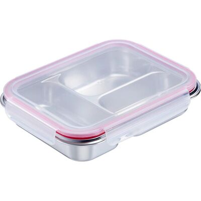 Westmark Edelstahl Lunch Box/ Frischhaltedose, geteilt, 280 28..., Lunchbox, Silber Westmark Edelstahl Lunch Box/ Frischhaltedose, geteilt, 280 28..., Lunchbox, Silber