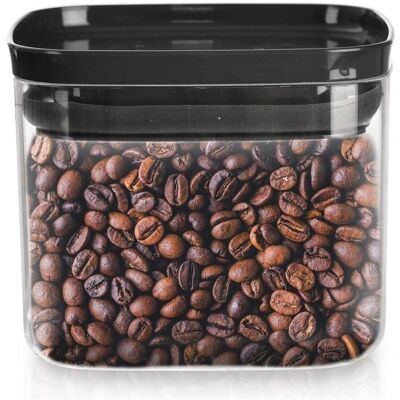 Orion Quadratischer Behälter für Schüttgut, 700 ml, dicht verschliessbar, stapelbar, 10,5 x 9 cm, Vorratsbehälter Orion Quadratischer Behälter für Schüttgut, 700 ml, dicht verschliessbar, stapelbar, 10,5 x 9 cm, Vorratsbehälter