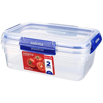 Sistema Rectangle Klip It Plus 2Pack 2.2L, Vorratsbehälter, Mehrfarbig Sistema Rectangle Klip It Plus 2Pack 2.2L, Vorratsbehälter, Mehrfarbig