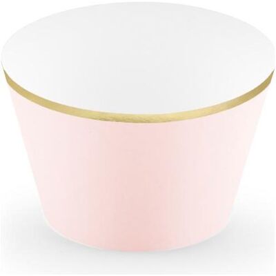 Partydeco Cupcake wrappers, 4.8 x 7.6 x 4.6cm (1 pkt / 6 pc.), Backform, Rosa Partydeco Cupcake wrappers, 4.8 x 7.6 x 4.6cm (1 pkt / 6 pc.), Backform, Rosa
