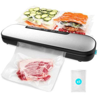 Cecotec Embasadora Al Vacio Sealvac Easy Magnetik, Vakuumiergerät, Silber, Schwarz Cecotec Embasadora Al Vacio Sealvac Easy Magnetik, Vakuumiergerät, Silber, Schwarz