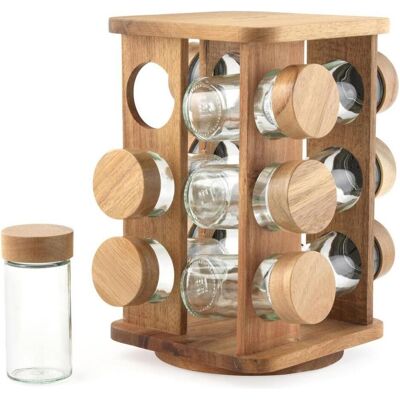 Salter BW14236 Toronto Rotating Spice Rack, Küchen Organizer, Braun Salter BW14236 Toronto Rotating Spice Rack, Küchen Organizer, Braun