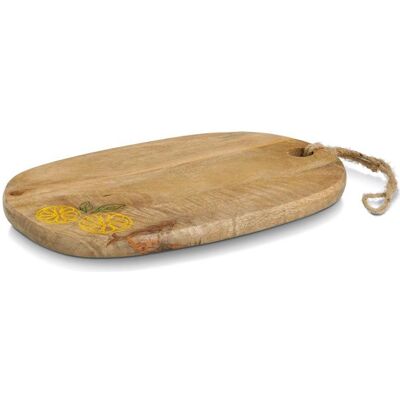 Zeller Present Servier- und Schneidbrett Lemon Mangoholz 38x25x2 cm, Schneidebrett, Braun Zeller Present Servier- und Schneidbrett Lemon Mangoholz 38x25x2 cm, Schneidebrett, Braun