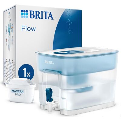 Brita Flow Mxpro, Wasserfilterkanne, Blau, Transparent Brita Flow Mxpro, Wasserfilterkanne, Blau, Transparent