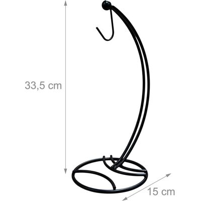 Relaxdays Bananenhalter, Küchen Organizer, Schwarz Relaxdays Bananenhalter, Küchen Organizer, Schwarz
