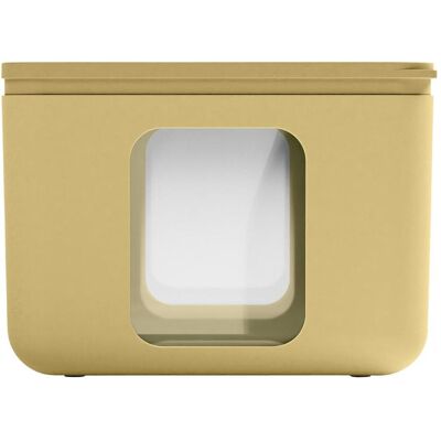 Blim Plus Vorratsdose Quadro XS 10x10x7.8 cm PEEK BOX Collection, Vorratsbehälter, Gelb, Transparent Blim Plus Vorratsdose Quadro XS 10x10x7.8 cm PEEK BOX Collection, Vorratsbehälter, Gelb, Transparent