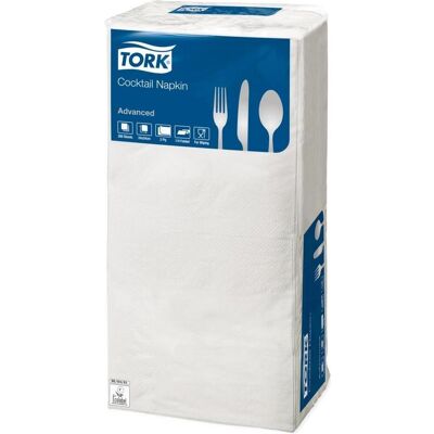 Tork, Servietten, Serviet 24x24 cm 2-lag Hvid,200 stk/pk (200 Stk., 24 x 24 cm) Tork, Servietten, Serviet 24x24 cm 2-lag Hvid,200 stk/pk (200 Stk., 24 x 24 cm)