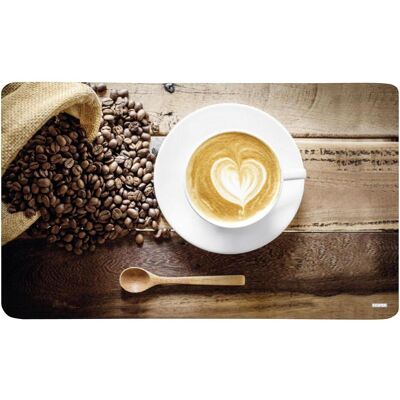 5x Kesper Dekor Schneidebrettchen Coffee Cup 31256, Schneidebrett, Braun 5x Kesper Dekor Schneidebrettchen Coffee Cup 31256, Schneidebrett, Braun