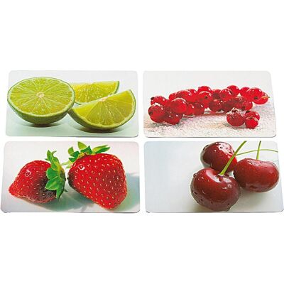 6x Ricolor Brettchen Obst 23,5x14,5cm, Schneidebrett, Grün 6x Ricolor Brettchen Obst 23,5x14,5cm, Schneidebrett, Grün