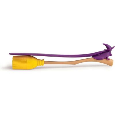 Ototo Witchin Backpinsel und Spatel, Backutensilien, Violett, Gelb Ototo Witchin Backpinsel und Spatel, Backutensilien, Violett, Gelb