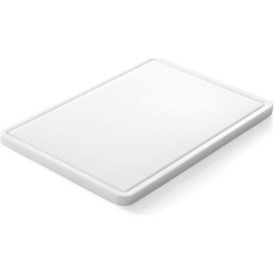 Hendi Universal-Schneidbrett mit Rille,, Weiss, 355x250x(H)15mm, Schneidebrett, Weiss Hendi Universal-Schneidbrett mit Rille,, Weiss, 355x250x(H)15mm, Schneidebrett, Weiss