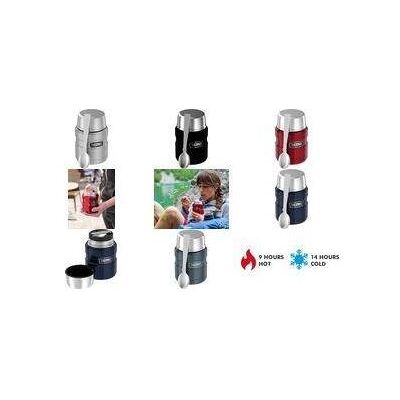 Thermos Speisegefäss STAINLESS KING, 0,47 Liter, eisgrau doppelwandiger Edelstahl mit Vakuumisolierung, Lunchbox, Grau, Silber Thermos Speisegefäss STAINLESS KING, 0,47 Liter, eisgrau doppelwandiger Edelstahl mit Vakuumisolierung, Lunchbox, Grau, Silber