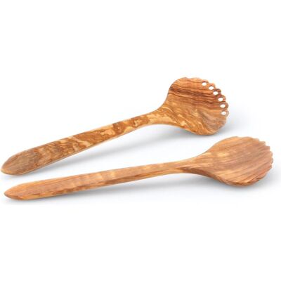 Continenta Olivenholz Salatbesteck - Robust & Naturfinish Continenta Olivenholz Salatbesteck - Robust & Naturfinish