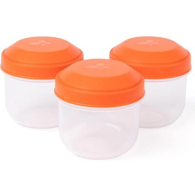 Amuse 3er Set Rikko Snackbox PP poppy, Lunchbox, Orange Amuse 3er Set Rikko Snackbox PP poppy, Lunchbox, Orange