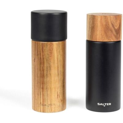 Salter BW12068EU7 Toronto Salt & Pepper Mills Black, Pfeffermühle + Salzmühle, Schwarz Salter BW12068EU7 Toronto Salt & Pepper Mills Black, Pfeffermühle + Salzmühle, Schwarz