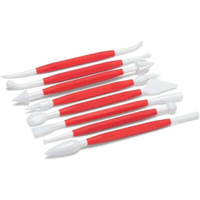 Patisse Modellierwerkzeuge - Pâtisse, Cake Design Utensilien, Rot, Weiss Patisse Modellierwerkzeuge - Pâtisse, Cake Design Utensilien, Rot, Weiss