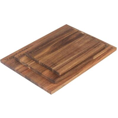 Salter BW14740 Acacia 3 Piece Chopping Board Set, Schneidebrett, Braun Salter BW14740 Acacia 3 Piece Chopping Board Set, Schneidebrett, Braun