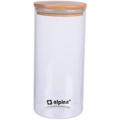 alpina Aufbewahrungsglas 1,25L, Vorratsbehälter, Transparent alpina Aufbewahrungsglas 1,25L, Vorratsbehälter, Transparent