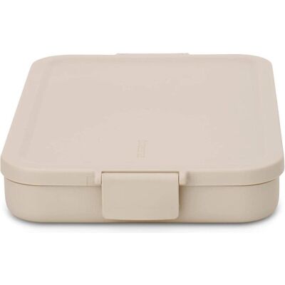 Brabantia Lunchbox Make & Take 25.5 x 16.6 x 3.7 cm, Beige, Lunchbox, Weiss, Beige Brabantia Lunchbox Make & Take 25.5 x 16.6 x 3.7 cm, Beige, Lunchbox, Weiss, Beige