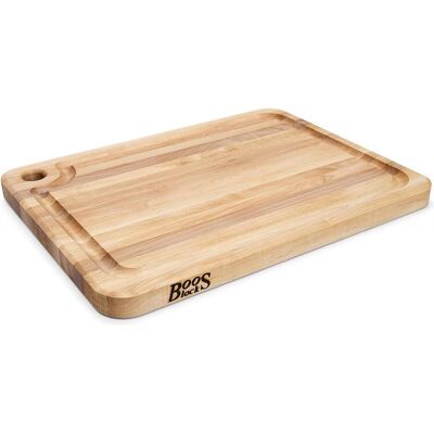 John Boos Blocks Prestige snijplank met sapgeul 51 x 38 x 3,5 cm esdoornhout, Schneidebrett, Braun John Boos Blocks Prestige snijplank met sapgeul 51 x 38 x 3,5 cm esdoornhout, Schneidebrett, Braun