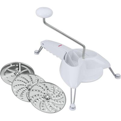 Metaltex Reibe Beine Weiss Edelstahl (Ø 24 cm), Küchenreibe, Weiss Metaltex Reibe Beine Weiss Edelstahl (Ø 24 cm), Küchenreibe, Weiss
