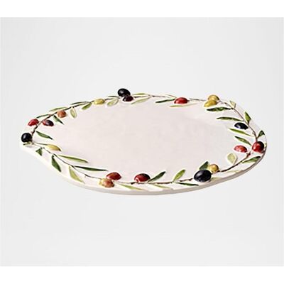 Oldenhof, Serviergeschirr, Bordallo Olive serveerbord plat 31 cm aardewerk (..BP.65031998) Oldenhof, Serviergeschirr, Bordallo Olive serveerbord plat 31 cm aardewerk (..BP.65031998)