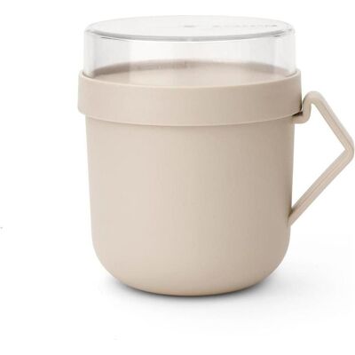 Brabantia Suppenbehälter Make & Take 600 ml, Beige, Lunchbox, Beige Brabantia Suppenbehälter Make & Take 600 ml, Beige, Lunchbox, Beige