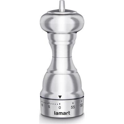 Lamart Minutnik LT7039 MINUTNIK MŁYNEK FAN, Pfeffermühle + Salzmühle, Silber Lamart Minutnik LT7039 MINUTNIK MŁYNEK FAN, Pfeffermühle + Salzmühle, Silber