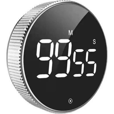 Relaxdays Magnetischer Küchentimer, Küchentimer, Silber Relaxdays Magnetischer Küchentimer, Küchentimer, Silber