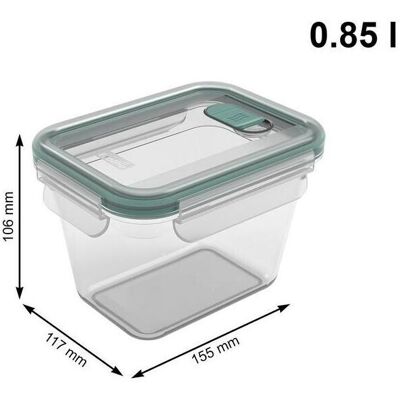 Rotho Kunststoff AG / Sp. z o.o. Kühlschrankdose 0,85 L NALA, Vorratsbehälter, Transparent Rotho Kunststoff AG / Sp. z o.o. Kühlschrankdose 0,85 L NALA, Vorratsbehälter, Transparent