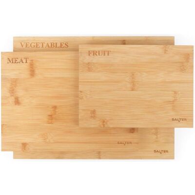 Salter BW072812EU7 Bamboo Chopping Board Set ( 3 pcs), Schneidebrett, Braun Salter BW072812EU7 Bamboo Chopping Board Set ( 3 pcs), Schneidebrett, Braun